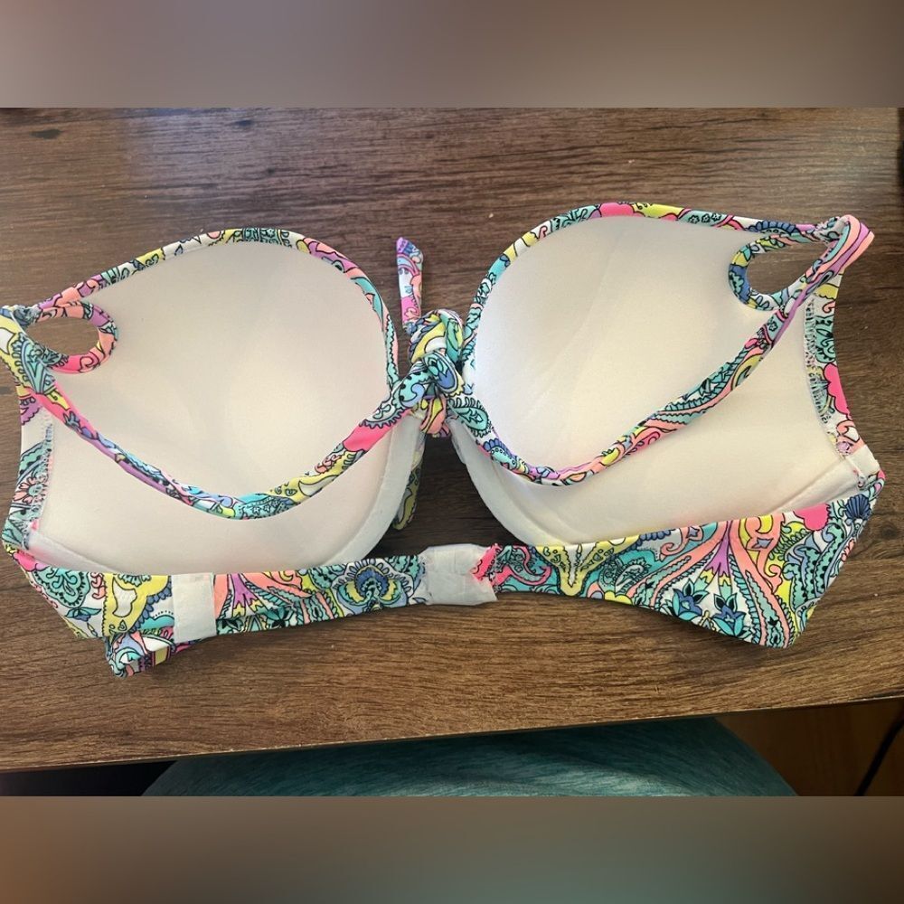 Colorful Paisley Bikini Top - Picture 3 of 3